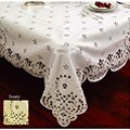 Daisy Design Embroidered Tablecloth