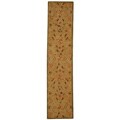 Hand-spun Descent Beige Wool Rug (2'3 x 10')