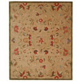Hand-spun Descent Beige Wool Rug (8' x 10')