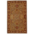 Hand-spun Tribal Grey Wool Rug (3' x 5')