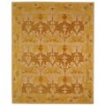 Hand-spun Nomadic Ivory/ Gold Wool Rug (8' x 10')