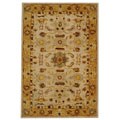Hand-spun Tribal Ivory Wool Rug (6' x 9')
