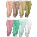 Tulle Cotton Drawstring Capri Pants