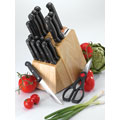 18-piece Stainless Steel Knife Block Set