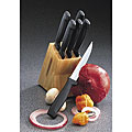 7-piece Stainless Steel Steak Knife Set with Block