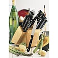 14-piece Stainless Steel Knife Set with Wood Block