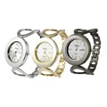 Geneva Platinum Women's Round Link Watch