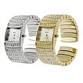 Geneva Platinum Rhinestone Luxury Women's Watch