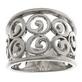 Platifina Swirl Band Ring