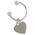Platifina Engraveable Heart Key Chain