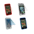 iPhone Colored Crystal Clear Case w/Screen Protection