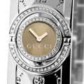 Gucci 112 Twirl Women's Brown Dial Diamond Watch