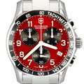 Swiss Army Classic Red Dial Chronograph Watch