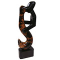 Wood Sax Player Statuette (Ghana)