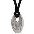 Platifina Oval Textured Necklace