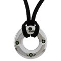 Platifina Green Tourmaline Circle Necklace