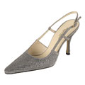 Dolce & Gabbana Silver Rhinestone Slingbacks
