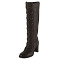 Dolce & Gabbana Dark Brown Leather Button Boots