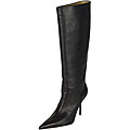 Dolce & Gabbana Black Snake Skin Knee High Boots
