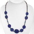 Lapis, Jade and Silver Turquoise Necklace