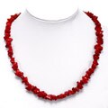 Handmade Red Coral Necklace With Silver Clasp