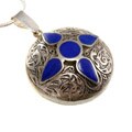 Sterling Silver Lapis Lazuli Inlay Pendant