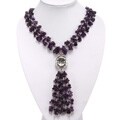Three Strand Amethyst Necklace