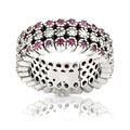 18k Gold 5/8ct TDW Diamond Pink Sapphire Ring