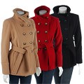 Anne Klein Double-breasted Wrap with Convertible Collar