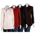 Anne Klein Peacoat with Curved Seams