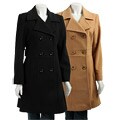 Anne Klein Double-breasted Wool Walker Coat