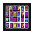 Dale Moses 24 Hearts in a Box Framed Canvas Art