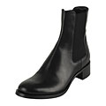 Prada Black Leather Ankle Boots