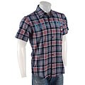 Dolphino Men's Plaid Short Sleeve Shirt