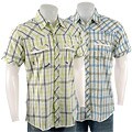 Dolphino Plaid Short Sleeve Men's Snap Shirt