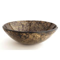 Fontaine Gold Foil Glass Vessel Bathroom Sink