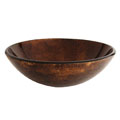 Fontaine Brown Foil Glass Vessel Bathroom Sink