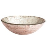 Fontaine Silver Foil Glass Vessel Bathroom Sink