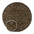 Hand-tufted Doha Burgundy Wool Rug (8' Round)