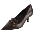 Sergio Rossi Dark Brown Leather Pumps