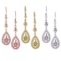 Sterling Silver Classic Pear-shaped Drop Earrings