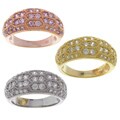 Sterling Silver Pave-style Cubic Zirconia Ring