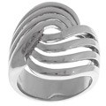 Sterling Silver Overlap Swirl Ring