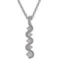 Sterling Silver CZ Pendant Necklace