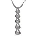 Sterling Silver CZ Pendant Necklace