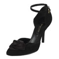 Sergio Rossi Embellished Black Suede Pumps