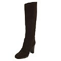 Sergio Rossi Chocolate Suede Knee High Boots