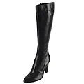 Sergio Rossi Black Leather Knee High Boots