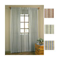 Sahara Stripe 84L x 82W Tab Top Curtain Panel Pair