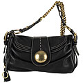 Dolce & Gabbana Black Leather Flap Shoulder Bag